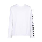 T-shirt met lange mouwen Balmain , White , Heren