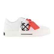 Lage Vulcanized Canvas Sneakers Off White , White , Dames