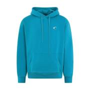 Blauwe Patch Hoodie Drole de Monsieur , Blue , Heren