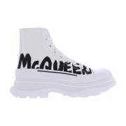 Slick Written Logo Sneakers Alexander McQueen , White , Heren