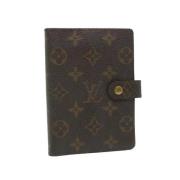 Pre-owned Coated canvas home-office Louis Vuitton Vintage , Brown , Da...