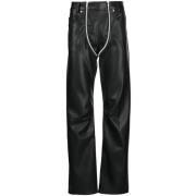 Leather Trousers GmbH , Black , Heren