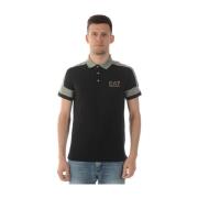Stijlvolle Polo Shirts voor Mannen Emporio Armani EA7 , Black , Heren