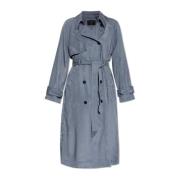 Kikki trench coat AllSaints , Blue , Dames
