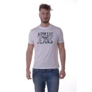 Casual Logo Print Sweatshirt Armani Jeans , White , Heren