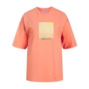 T-Shirts Jack & Jones , Orange , Dames
