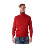 Gezellig Gebreide Trui Pullover Emporio Armani , Red , Heren