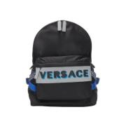 Canvas travel-bags Versace , Black , Heren