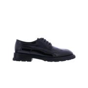 Heren New Paten Lakleer Zwart Alexander McQueen , Black , Heren