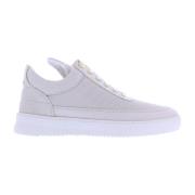 Heren Low Top Aten Sneaker Off White Filling Pieces , White , Heren