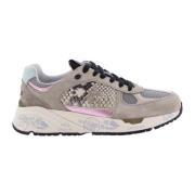 Dames Mase D Sneakers Beige/Roze Premiata , Beige , Dames