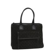 Pre-owned Canvas handbags Gucci Vintage , Black , Dames