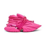 Eenhoorn trainers in neopreen en rubberen leer Balmain , Pink , Dames