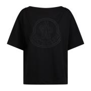 T-Shirts Moncler , Black , Dames