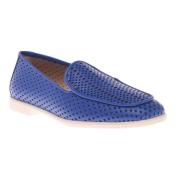 Loafer in blue calfskin Baldinini , Blue , Dames