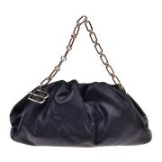 Black calfskin handbag Baldinini , Black , Dames