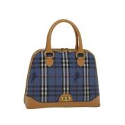 Pre-owned Leather handbags Burberry Vintage , Multicolor , Dames