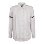 Klassieke Witte Overhemd Thom Browne , Gray , Heren