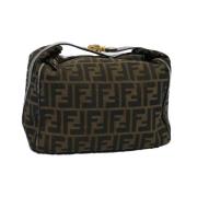 Pre-owned Canvas handbags Fendi Vintage , Brown , Dames