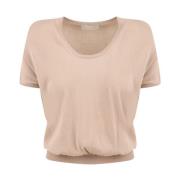 Beige T-shirt en Polo Collectie Drumohr , Beige , Dames