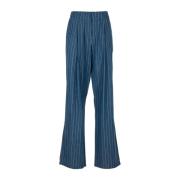 Wide Trousers Daniele Fiesoli , Blue , Dames