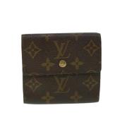 Pre-owned Coated canvas wallets Louis Vuitton Vintage , Brown , Dames