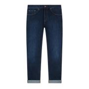 Iconische Donkere Denim Jeans Dondup , Blue , Heren