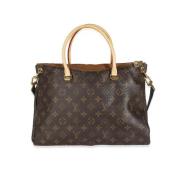 Pre-owned Canvas handbags Louis Vuitton Vintage , Brown , Dames