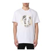 Witte T-shirt en Polo Collectie Just Cavalli , White , Heren