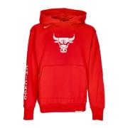 NBA City Edition Courtside Hoodie Nike , Red , Heren