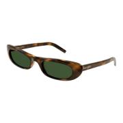 SL 557 Shade 002 Sunglasses Saint Laurent , Brown , Dames