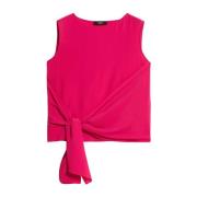 Lyocel en Crepe de Chine Top Max Mara Weekend , Pink , Dames