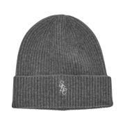 Luxe Cashmere Beanie Sporty & Rich , Gray , Dames