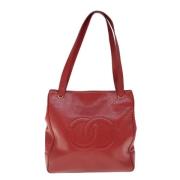 Pre-owned Leather chanel-bags Chanel Vintage , Red , Dames