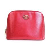 Pre-owned Leather clutches Gucci Vintage , Red , Dames