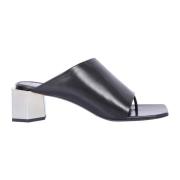 Heeled Mules Off White , Black , Dames