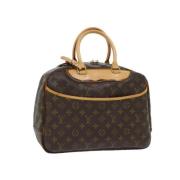 Pre-owned Canvas handbags Louis Vuitton Vintage , Brown , Dames