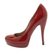 Pre-owned Leather heels Gucci Vintage , Red , Dames