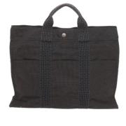 Pre-owned Fabric handbags Hermès Vintage , Gray , Dames