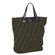 Pre-owned Canvas totes Fendi Vintage , Green , Dames