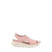 Flat Sandals Skechers , Pink , Dames