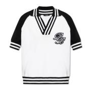 Polo shirt met logo Balmain , White , Heren
