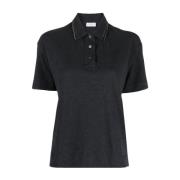 Stijlvolle T-shirt Brunello Cucinelli , Black , Dames