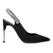 Suède Decollete Schoenen Alexander McQueen , Black , Dames