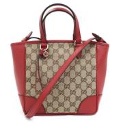 Pre-owned Canvas totes Gucci Vintage , Red , Dames