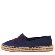 Pre-owned Canvas flats Carolina Herrera Pre-owned , Blue , Dames
