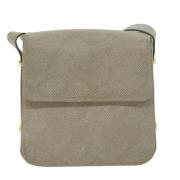 Pre-owned Leather shoulder-bags Salvatore Ferragamo Pre-owned , Beige ...