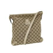 Pre-owned Canvas gucci-bags Gucci Vintage , Beige , Dames