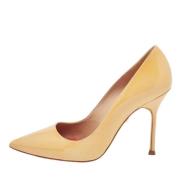 Pre-owned Leather heels Carolina Herrera Pre-owned , Beige , Dames