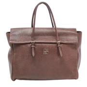 Pre-owned Leather handbags Carolina Herrera Pre-owned , Brown , Dames